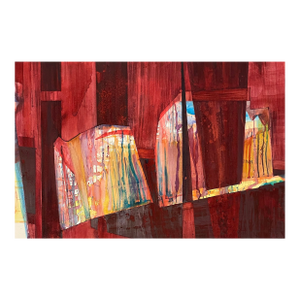 1980s Dot Galloway Modern Acrylic Painting