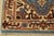 Heriz Runner 2’6” X 7’11” Blue Wool Tribal Hand-Knotted Oriental Rug For Sale - Image 9 of 12