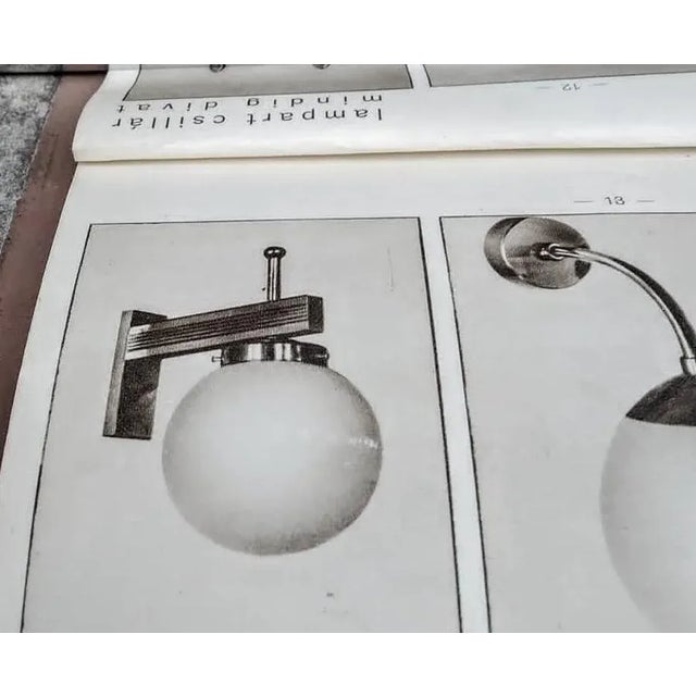 Vintage Art deco light Old Lamp Wall Sconces Fixture Nickel Brass & Milk Glass Shade Ship Light Excellent Working...