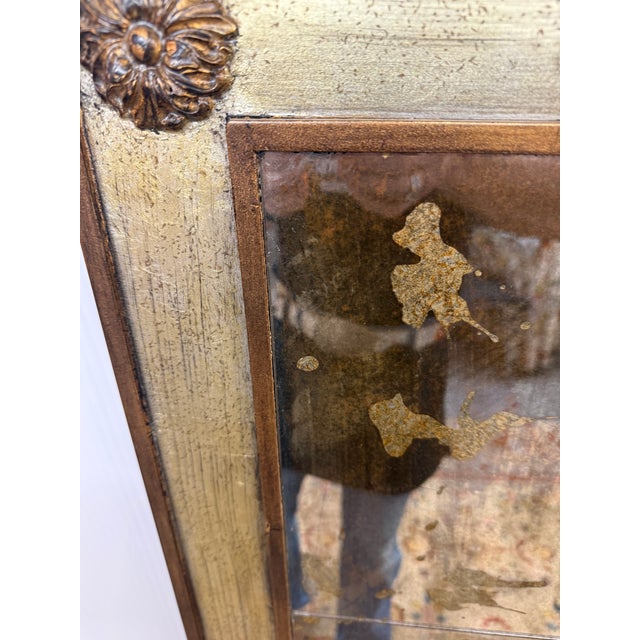 Verre Églomisé Antiqued Tile Wall Mirror, Late 20th Century For Sale - Image 10 of 12