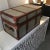 Leather, Metal and Tent - Canvas Trunk With Handles For Sale - Image 9 of 12