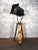 Vintage Black Industrial Spotlight on Wooden Tripod For Sale - Image 18 of 18