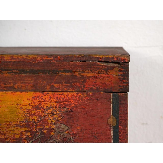 Antique Chinese Polychrome Box, 1900s For Sale - Image 5 of 9