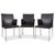 Jason Chair Set in Leather Black from Walter Knoll / Wilhelm Knoll, Set of 3 For Sale - Image 16 of 16