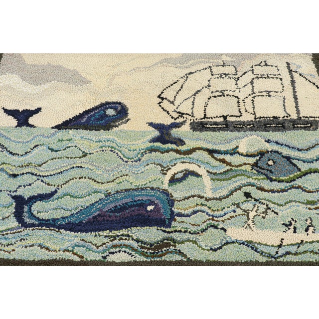 Handmade in wool and originating circa 1920-1930, this 2x3 rug is a rare and exciting new curation in Rug & Kilim’s...