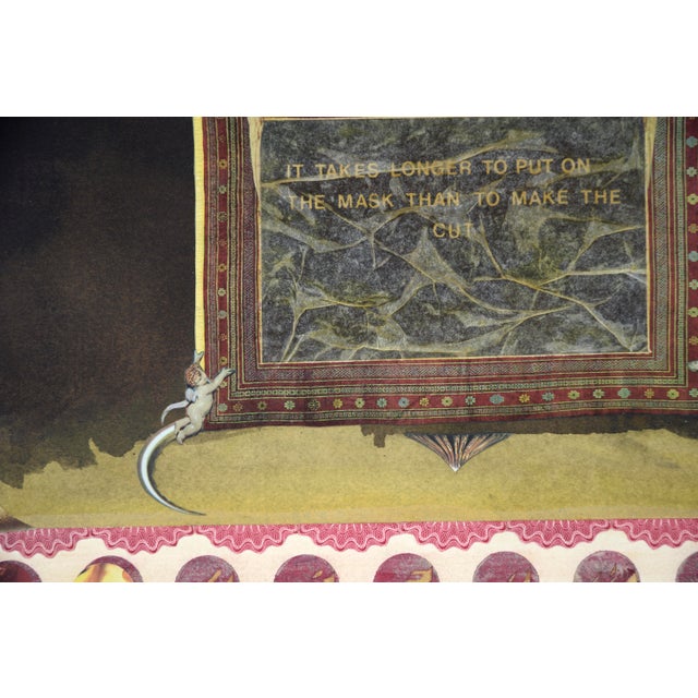 Sculpture Materials "Artist Making Money" Satirical Bond Paperwork Collage by Mickey "Kano" Kane For Sale - Image 7 of 9