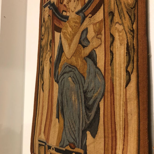 1990s Vintage Handwoven Wool Tapestry For Sale - Image 4 of 8