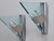 Metal Postmodern Icaro Wall Sconces in Glass and Aluminum by Carlo Forcolini for Artemide, 1980s, Set of 2 For Sale - Image 7 of 12