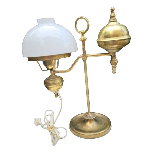 Brass Desk Lamp, Denmark, 1950s For Sale