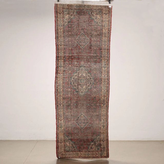 Antique Malayer Rug in Cotton and Wool For Sale - Image 6 of 11