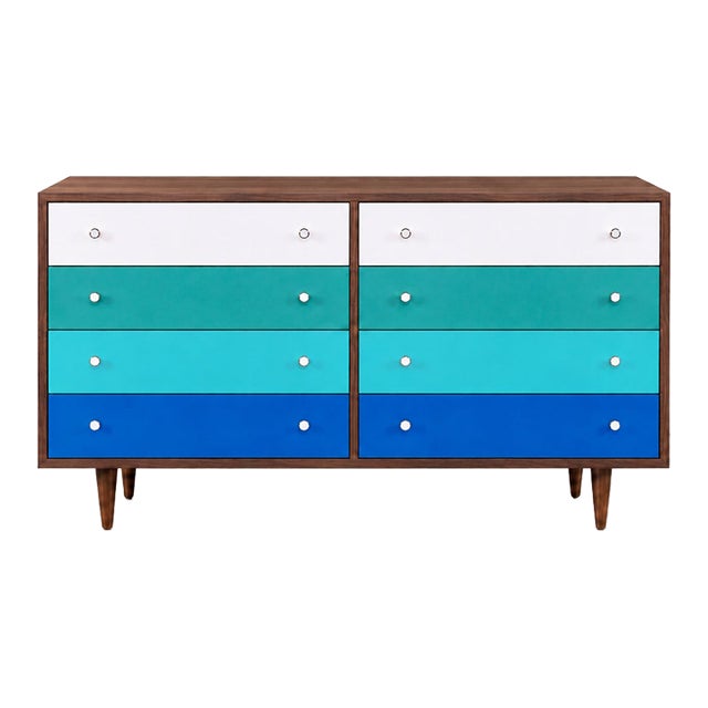 Multi-Color Lacquered Dresser in Manner of Glenn of California. For Sale