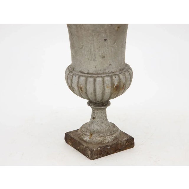 Petite Cast Iron Urn For Sale In New York - Image 6 of 8