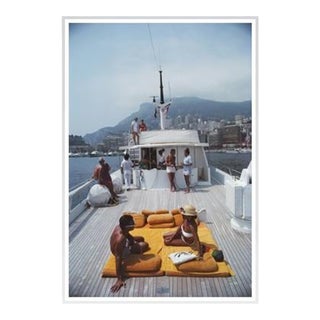 Scotti’s Yacht 1981 by Slim Aarons Framed C Print For Sale