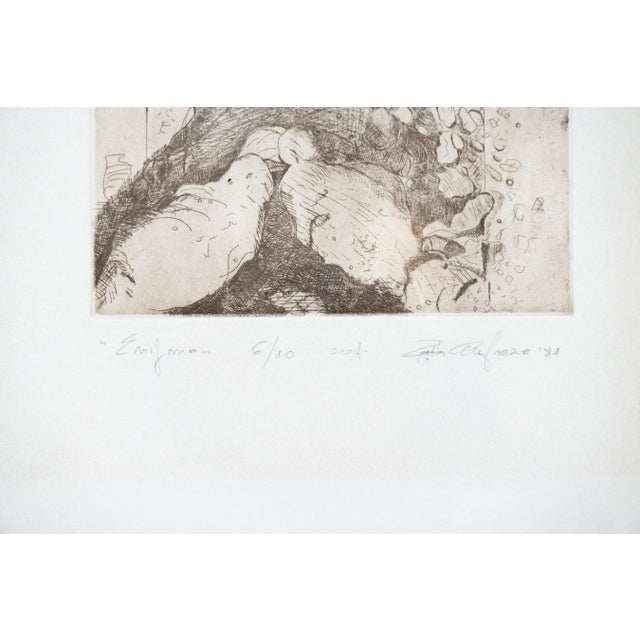 Figurative Compositions, 1970-1980, Ink Artworks, Set of 2 For Sale - Image 6 of 11