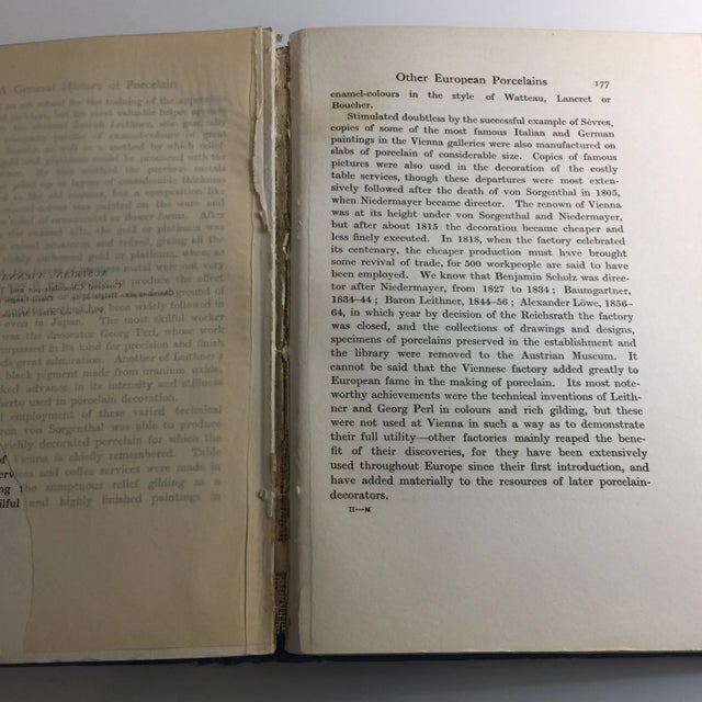 1921 General History of Porcelain William Burton Book For Sale - Image 12 of 13
