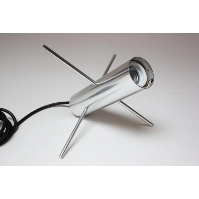 Vintage Dutch Aluminum 'Krekel' / 'Cricket' Table Lamp by Otto Wach for Raak For Sale In New York - Image 6 of 12