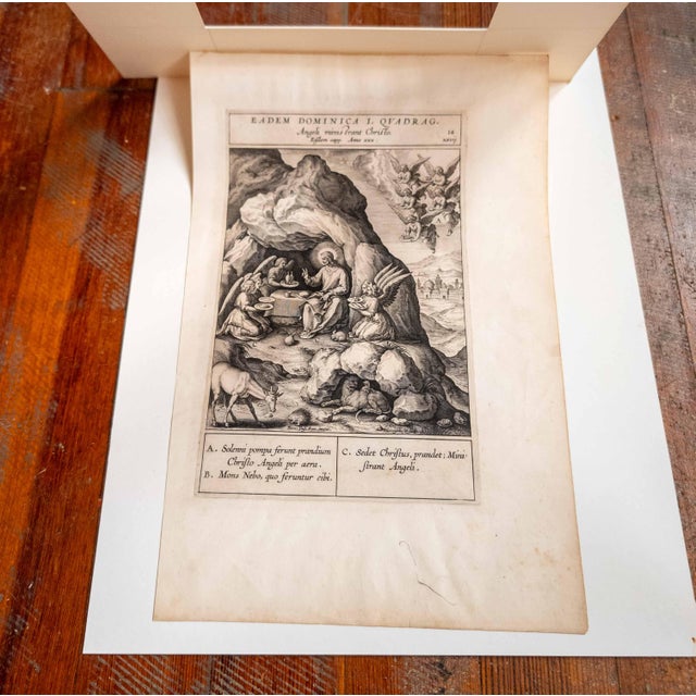 Renaissance 16th Century Old Master Engraving After Bernardino Passeri for Nadal's Evangelicae Historiae Imagines, Plate 14 For Sale - Image 3 of 16