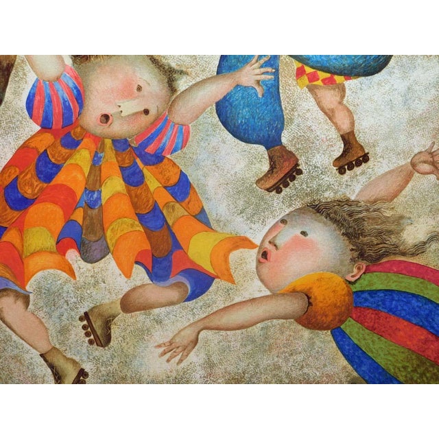 1990s Graciela Rodo Boulanger Jour De Vacances Hand Signed Original Lithograph Art Coa For Sale - Image 5 of 8
