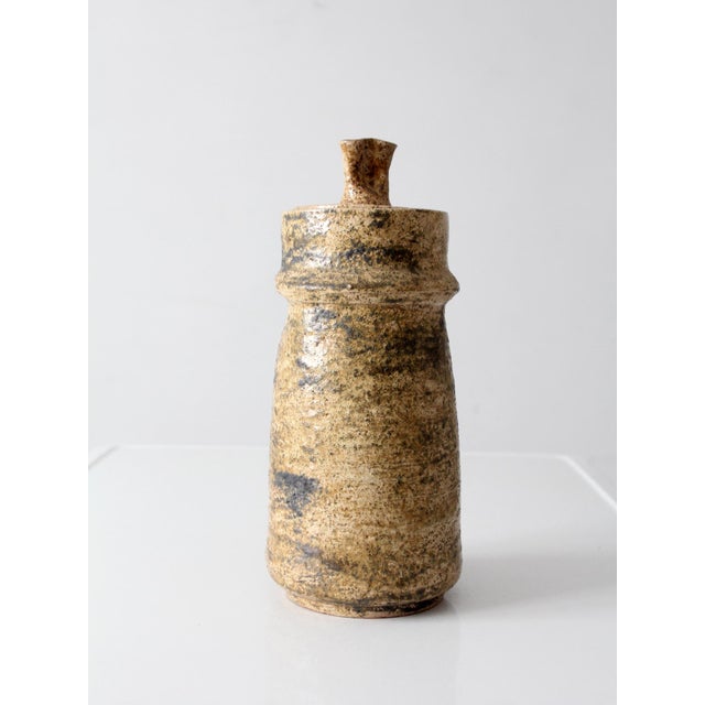 1970s Vintage 1970s Handmade Studio Pottery Lidded Jar For Sale - Image 5 of 15