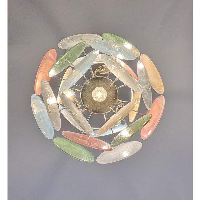 1990s Vintage Italian Murano Glass Chandelier, 1990s For Sale - Image 5 of 17