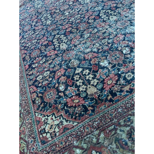 Antique Distressed Farahan Rug, 1890s For Sale - Image 12 of 18