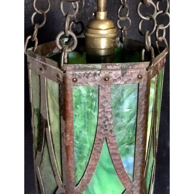 Iron and Glass Gothic Pendant Light Chairish