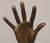 Late 20th Century Signed Solid Bronze Surrealist Hand and Face Sculpture For Sale - Image 9 of 10
