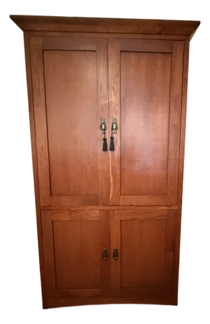 Mission Style Cherry Tv / Computer Armoire