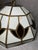 Brown Stained Glass Pendant Lamp with Leaf Motif, 1970s For Sale - Image 8 of 10