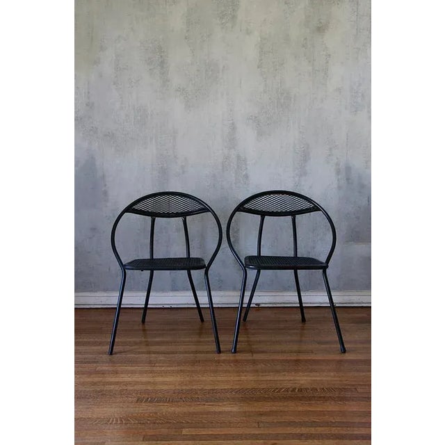 Black 1960s Vintage Folding Chairs by Salterini - Set of 2, Attributed For Sale - Image 8 of 8