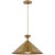 Modern Paloma Contreras for Visual Comfort Signature Collection Orsay Grande Pendant in Hand-Rubbed Antique Brass with White Glass For Sale - Image 3 of 3