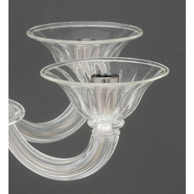 Modern Murano Glass Eight-Branch Chandelier For Sale In New York - Image 6 of 11