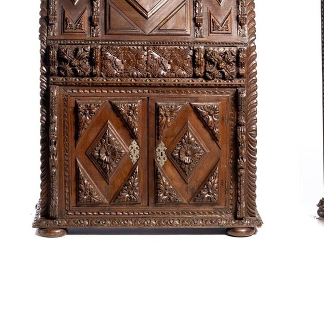 19th Century Rustic Writing Desk with Niche For Sale - Image 3 of 6