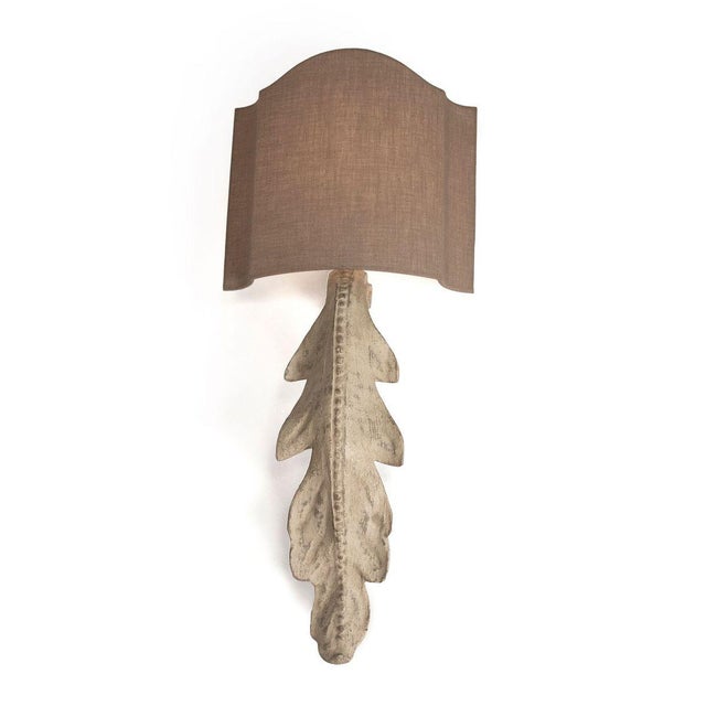 French Country Penryn Wall Sconce in Beige For Sale - Image 3 of 3