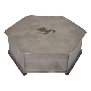 Swedish Pewter Box from CG Hallberg, 1929 For Sale