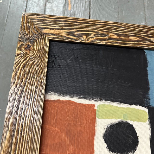 Black Two Contemporary Original Abstract Paintings by Stephen Heigh “Reunion 1-2” (Set of Two) For Sale - Image 8 of 9