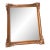 Large Antique-Style Giltwood Mirror, 40.5” X 34.5”, Ornate Rococo Frame, Horizontal or Vertical Hanging For Sale
