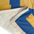 Vintage 1940s Streak of Lightning Cotton Quilt - Blue and Yellow Staircase Geometric Stepped Pattern - 77" X 57" For Sale - Image 11 of 18
