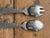 Metal Vintage Fish-Shaped Salad Servers | Nautical Metal Serving Set For Sale - Image 7 of 10