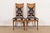 Mid-Century Modern William Doezema for Mastercraft Mid-Century Modern Hollywood Regency Burl Wood Side Chairs or Dining Chairs, Pair For Sale - Image 3 of 12