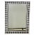 Art Deco Style Black & White Resin Diamond Design Wall or Console Mirror, a Pair For Sale - Image 4 of 11
