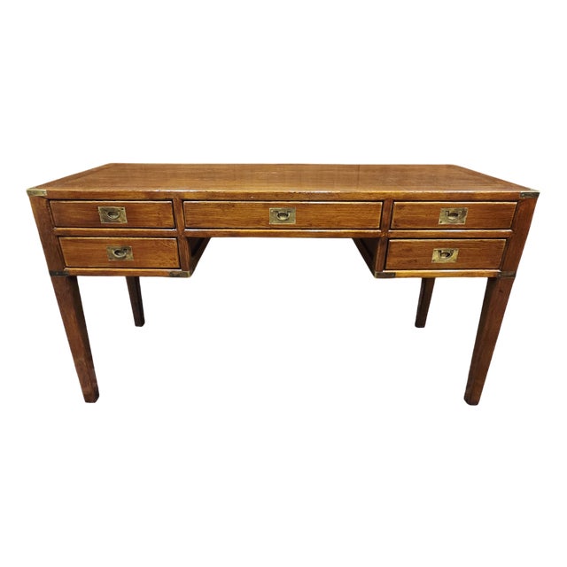 English Campaign Writing Desk For Sale