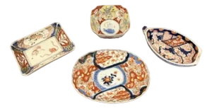 Japanese Imari Shaped Dishes, 1900s, Set of 4