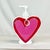 1990s Vintage Boho Chic Valentines Heart Soap or Lotion Dispenser For Sale - Image 4 of 8