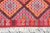 1960's Vintage Pink Turkish Kilim Rug - 78" X 121" For Sale - Image 9 of 10