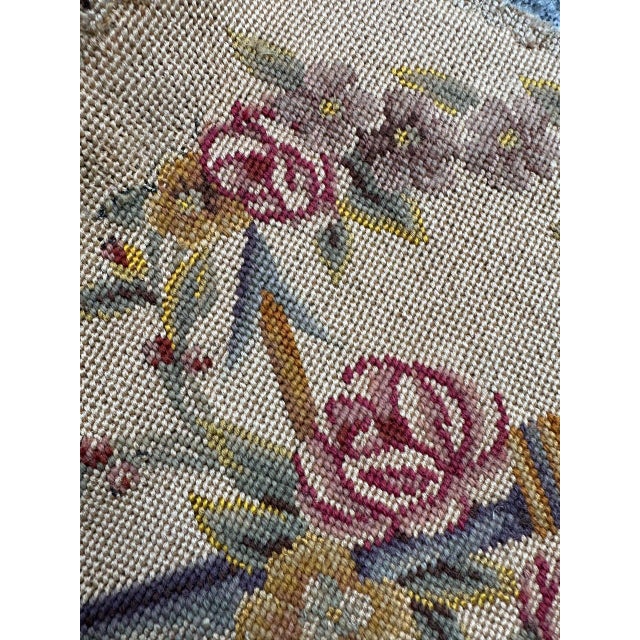 French Needlepoint Chair Cover Tapestry from Bobyrug, 1890s For Sale - Image 10 of 14