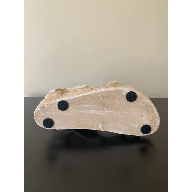Cream Grand Tour Style Greek or Roman Plaster Foot Sculpture For Sale - Image 8 of 9