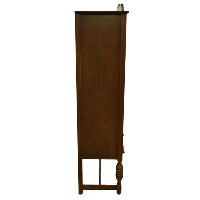 Bowers Brothers Co. Bloomington, Indiana Solid Oak English Revival Jacobean Style Chairish