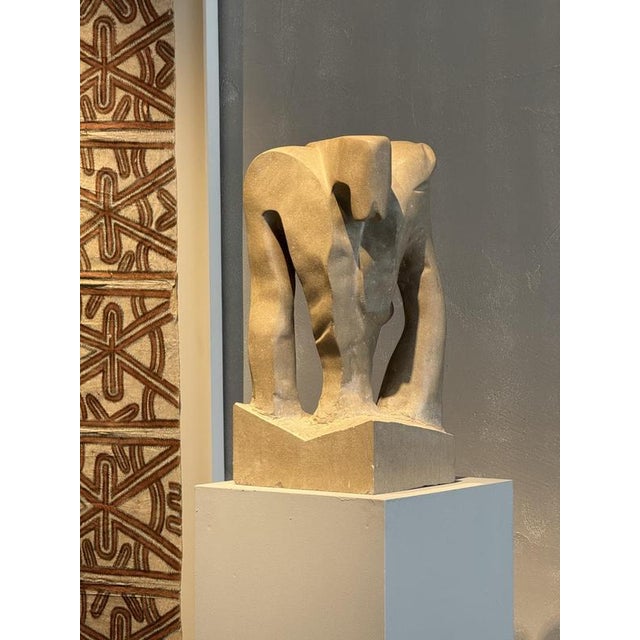 An Abstract Stone Sculpture by Aba Carrasquer, circa 1980-90. from a collection of remaining studio works by the artist....