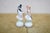 White Pair Vintage Herend Hungary Fine Porcelain Folk Miniature Figurines Man & Woman For Sale - Image 8 of 10